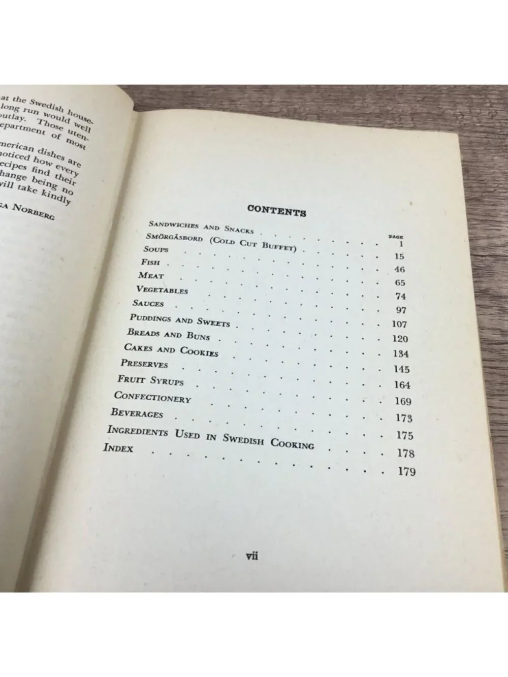 Good Food From Sweden By Inga Norberg 1939 Fifth Printing Hardcover Cookbook